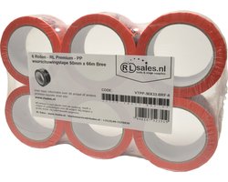 6 Rollen - RL Premium - Breekbaar Tape - 50mm x 66m