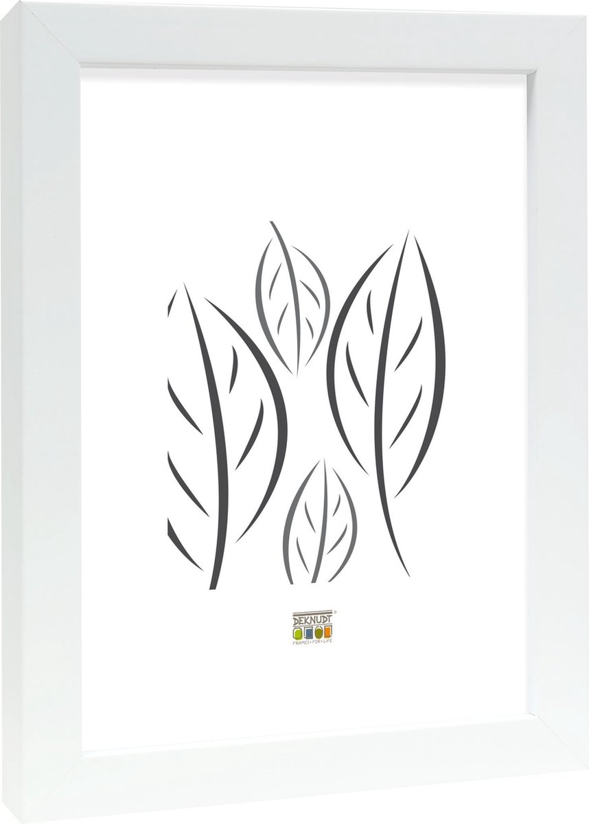Deknudt Frames fotolijst S43DL1 - wit - extra hoge lijst - foto 30x45 cm