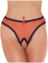 Amorable - Lingerie Erotisch - Open Kruis - Rood Transparant - One Size - Sexy Lingerie