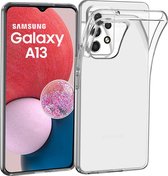 LuxeBass Hoesje geschikt voor Samsung Galaxy A13 4G - Siliconen hoes- TPU - Transparant - telefoonhoes - gsm hoes - gsm hoesjes