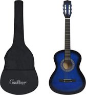 vidaXL Jeu de 8 guitares classiques pour enfants et débutants 3/4 36" Bleu