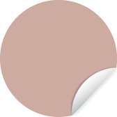 Behangcirkel - Roze - Effen kleur - Interieur - Wanddecoratie - Muurcirkel binnen - Muurstickers - ⌀ 120 cm - Woonkamer accessoires - Wandcirkel