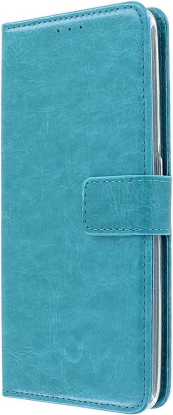 LuxeBass Hoesje geschikt voor Huawei P9 Lite (2017) - Bookcase Turquoise -  portemonnee... | bol.com