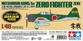 Tamiya Mitsubishi A6M5/5a Zero Fighter (Zeke) Silver Color Plated + Ammo by Mig lijm