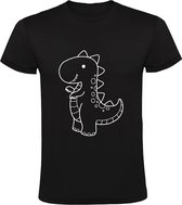 Dino Baby Kinder T-shirt 140 | dino ei | Dinosaurus |  kado | cadeau |  shirt