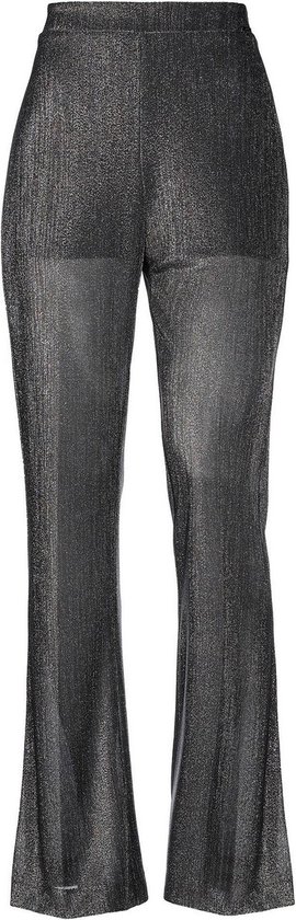 Liu Jo • wijde pantalon in metallic grijs zilver • maat L (IT46)