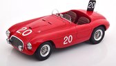 Het 1:18 Diecast model van de Ferrari 166MM #20 Winnaar van de 24H Spa van 1949. De fabrikant van het schaalmodel is KK Scale.Dit model is alleen online beschikbaar.