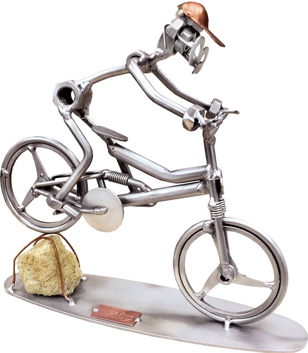 Hinz & Kunst smeedwerkfiguur vrije tijd "mountainbike downhill"