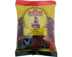 Chakra Vingergierst Ragi Finger Millet - glutenvrij en vezelrijk - 500 g
