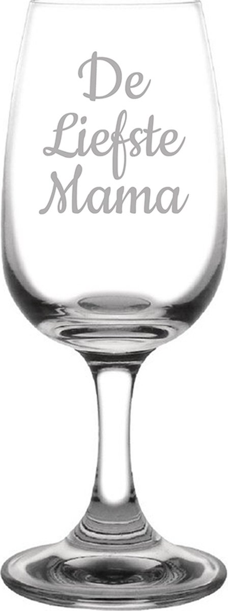 Gegraveerde portglas 12cl De Liefste Mama