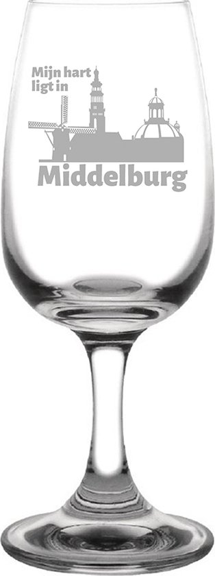 Foto: Gegraveerde portglas 12cl middelburg