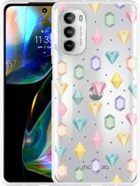 Motorola Moto G82 Hoesje Diamonds - Designed by Cazy