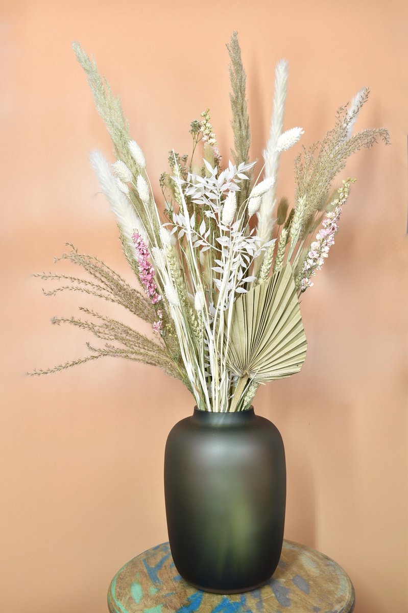 Natuurlijk Bloemen Droogbloemen - 70 cm - White - Droogbloemen boeket - Natuurlijk Bloemen Wit