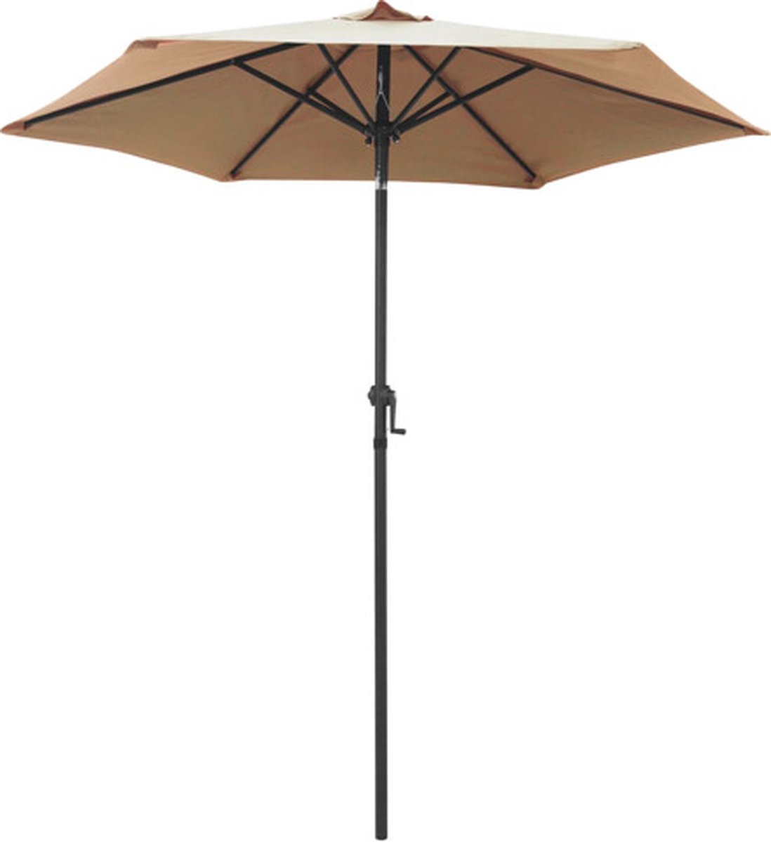 vidaXL Parasol 200x211 cm aluminium taupe