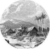 WallArt Cercle Paysage de Guadeloupe 190 cm