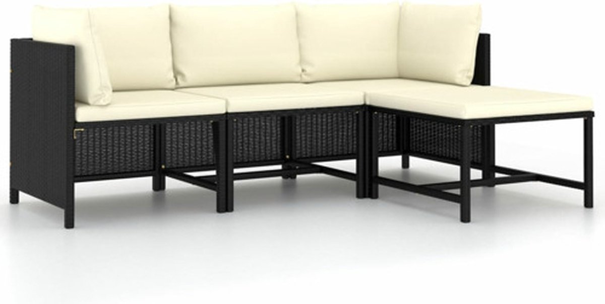 Vidaxl Tuinstoel 1 Zwart Loungestoel
