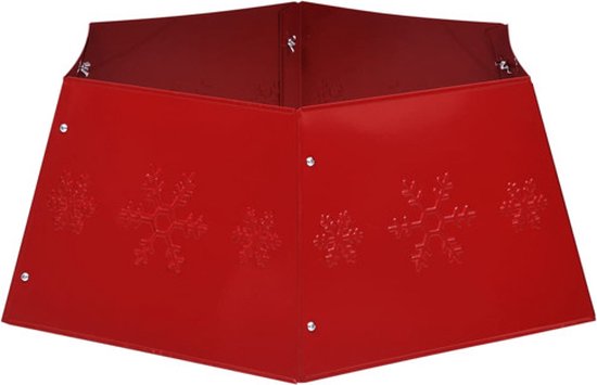 vidaXL Jupe de sapin de Noël Ø68x25 cm Rouge - Jupes de sapin de Noël de sapin de Noël - Jupes de sapin de Noël - Rok de sapin de Noël - Jupes de sapin de Noël