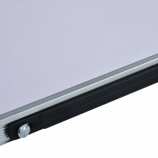 vidaXL - Campingtafel - inklapbaar - 60x40 - cm - aluminium - wit van Vidaxl — afbeelding 2