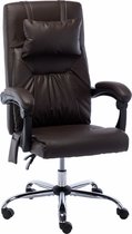 vidaXL - Massage - kantoorstoel - kunstleer - bruin