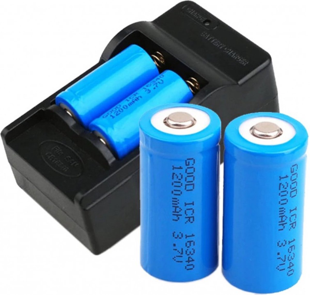 2 Piles Rechargeables Li-ion 900mAh 3.7V Avec Chargeur USB SM-2P - Pour Voitures RC, Bateaux, Robots Et Modèles