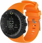 Siliconen Smartwatch bandje - Geschikt voor Suunto Core siliconen bandje - oranje - Strap-it Horlogeband / Polsband / Armband