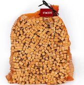 Bois d'allumage dans un sac en filet | 10 kilogrammes | bois d'allumage pour la cheminée / poêle