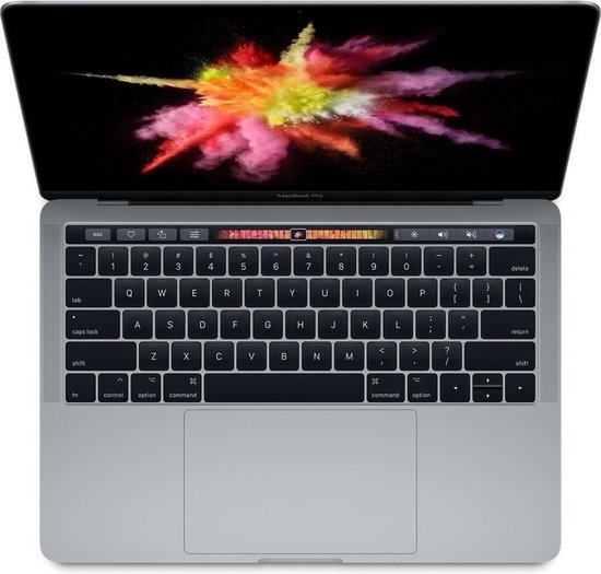 Apple MacBook Pro (2017) Touch Bar - 13 Inch Retina - Intel Core i7-7567U @ 3.5Ghz - 16GB - 512 GB SSD / Spacegrijs