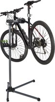 Relaxdays fiets montagestandaard - verstelbaar - fietsstandaard - tot 30 kg - zilver