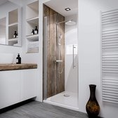 Porte de douche Schulte D69241004 1 50, porte battante BREMEN 80 x 190 cm, verre de sécurité transparent avec profil en aluminium mat