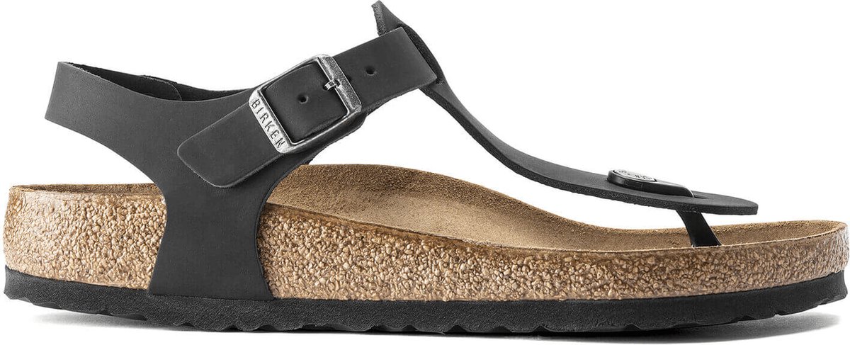 Birkenstock Kairo Dames Sandalen Black Regular-fit Zwart Nubuck