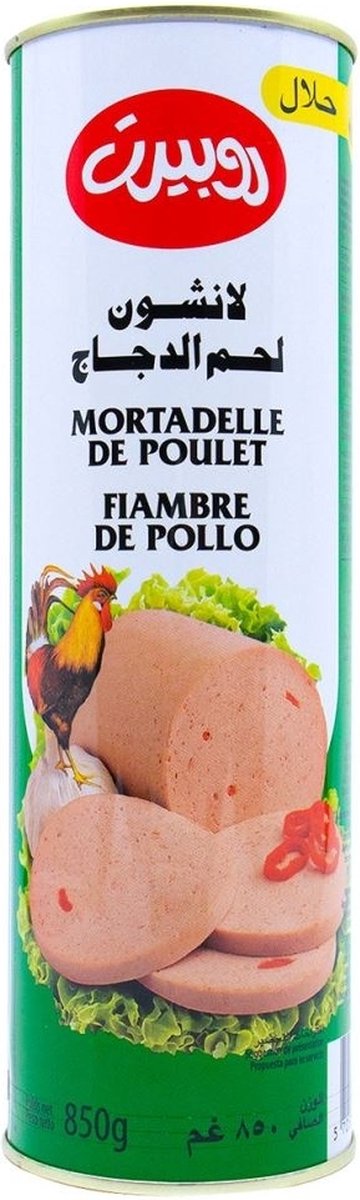 Robert luncheon Meat Ingeblikte Halal Kip 850 Gram
