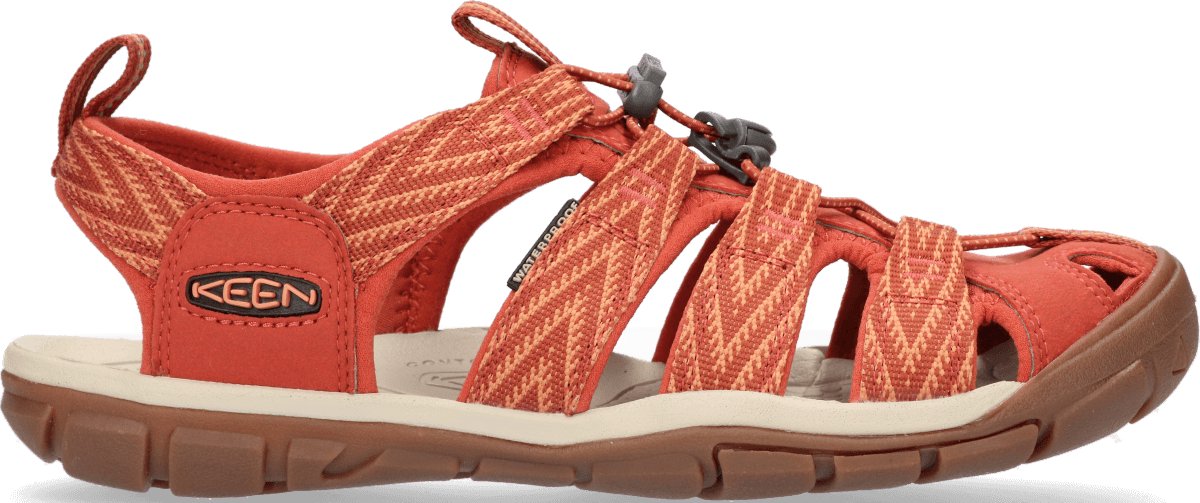 Keen Clearwater Dames Wandelsandalen Brick Dust/Pheasant Polyester K1025123 Rood