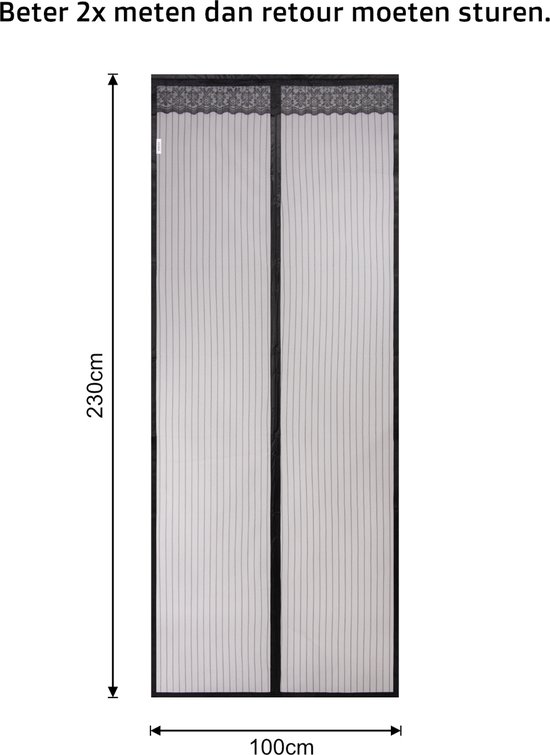 Magnetisch Raamscherm Insectengaas 95 x 200 cm Magnetische Vliegenramen Windows Zonder Boren