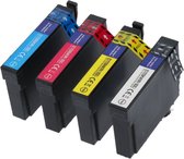 PrintAbout huismerk Inktcartridge 502XL (C13T02W64010) 4-kleuren Multipack Hoge capaciteit geschikt voor Epson