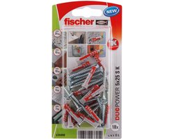 Fischer 534996 DuoPower 5 x 25 S K NV Pluggenset 25 mm 5 mm 1 set(s)