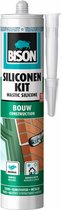 Bol.com Bison Siliconenkit Bouw transparant koker 300 ml blijvend elastisch waterbestendig alle bouwafdichtingen aanbieding