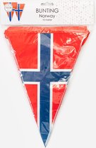 PE vlaggenlijn slinger Noorwegen - Norge, lengte 10 meter