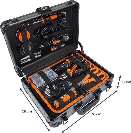ALDORR Tools - 155-Delige gereedschapsset in koffer - Aluminium