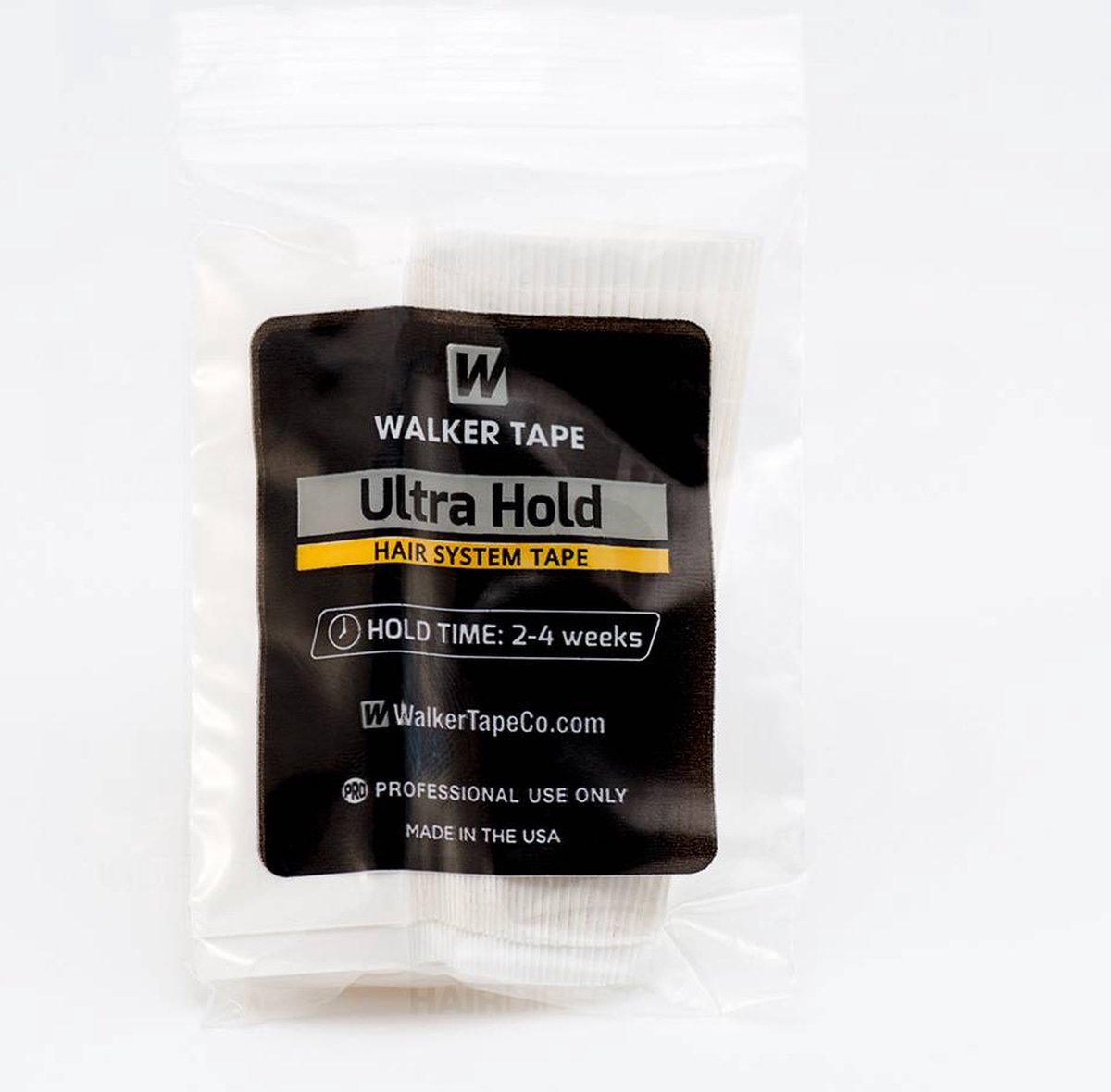 Walker Tape Ultra Hold tape strips 22mm - Hold Time 2-4 Weeks - Ultra Tape recht/ voor het plakken van lace wigs (36 Stuks)