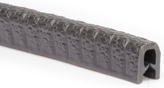 Klemprofiel | PVC klemprofiel met mosrubber dubbele kraal aan de