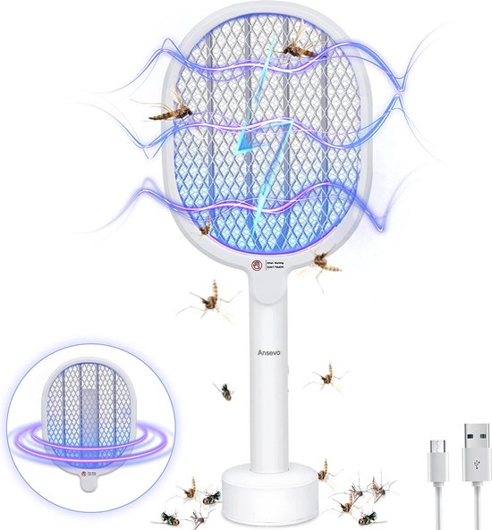 DOMO Insectendoder met uv-verlichting 20 W 2500 V zilverkleurig
