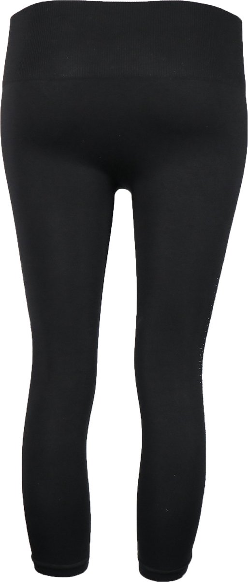 Pretty Polly Capri Legging - Active Wear - 3/4 legging - Zacht - Naadloos - Ademend - Comfort - Bewegingsvrijheid - Gerecycled Garen - Yoga - Pilates - S/M - Zwart van Pretty Polly — afbeelding 3