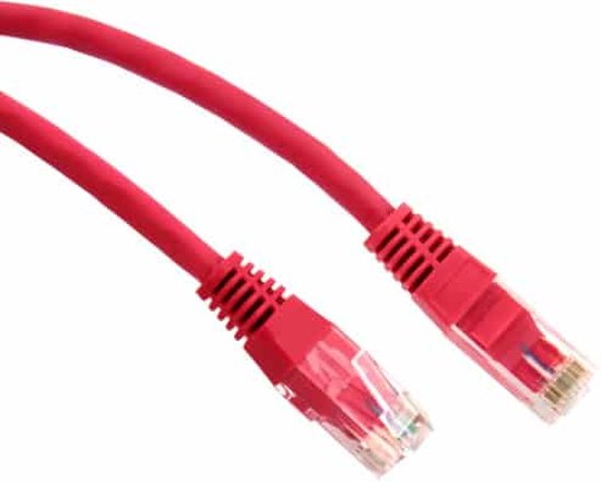 Danicom Base Link Cat6 patchkabel / internetkabel 2m Rood - netwerkkabel