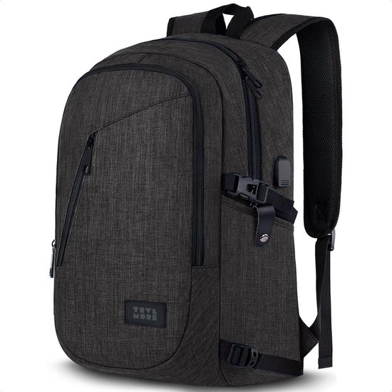 TRVLMORE Backpack Slim Fit - Sac à dos pour ordinateur portable 15,6 pouces - 25L - Résistant à l'eau - Anthracite