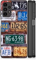 Telefoon Hoesje Samsung Galaxy A13 4G Hippe Hoesjes met Zwarte rand Kentekenplaten
