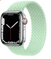 UrbanGoods - Geweven Horlogeband - Sportband - Licht Groen - Geschikt voor Apple Watch - 38 /40/ 41 mm