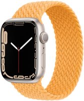 UrbanGoods - Horlogebandje - Siliconen Horlogeband -Donker geel - Medium - Geschikt voor Apple Watch - 42/44/45 mm - Cadeau