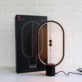 B8TA - DesignNest Heng Balance Lamp – Bureaulamp led - Ovaal - Hoogte 40 cm - Zwart - Kunststof