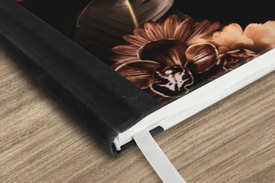 Carnet - Carnet d'écriture - Éléphant - Fleurs - Jungle - Carnet - Format A5 - Bloc-notes