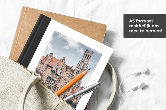 Carnet - Carnet d'écriture - Bruges - België - Architecture - Water - Carnet - Format A5 - Bloc-notes